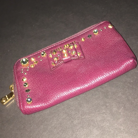 SOLD❤️Soft Leather Miu Miu - Picture 4 of 7